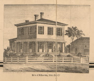 Residence of D. Bacon, Michigan 1860 Old Town Map Custom Print - Berrien Co.