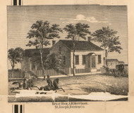 Residence of A.H. Morrison, Michigan 1860 Old Town Map Custom Print - Berrien Co.