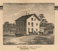 Dowagiac Mills, Michigan 1860 Old Town Map Custom Print - Cass Co.