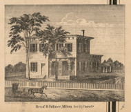 Residence of D. Follmer, Michigan 1860 Old Town Map Custom Print - Cass Co.