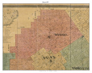 Monroe, Indiana 1875 Old Town Map Custom Print - Clark Co.