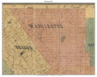 Washington, Indiana 1875 Old Town Map Custom Print - Clark Co.
