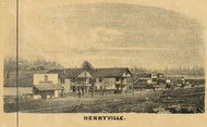 View of Henryville, Clark County, Indiana 1875 Old Town Map Custom Print - Clark Co.