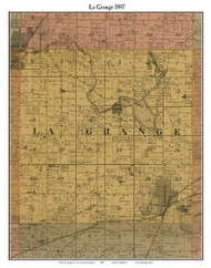 La Grange, Michigan 1897 Old Town Map Custom Print - Cass Co.