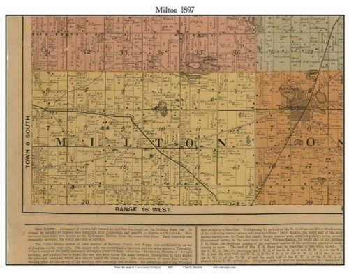 map of milton township, antrim county, michigan