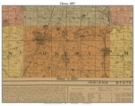 Ontwa, Michigan 1897 Old Town Map Custom Print - Cass Co.