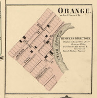 Orange Village, Concord, DeKalb Co. Indiana 1863 Old Town Map Custom Print - DeKalb Co.