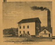 Kalamo Mills, Michigan 1860 Old Town Map Custom Print - Eaton Co.