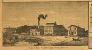 Green and Ely's Establishment, Michigan 1860 Old Town Map Custom Print - Eaton Co.