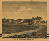 Residence of Thomas Scott, Michigan 1860 Old Town Map Custom Print - Eaton Co.