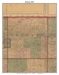 Bethany, Michigan 1876 Old Town Map Custom Print - Gratiot Co.