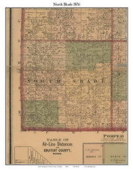 North Shade, Michigan 1876 Old Town Map Custom Print - Gratiot Co.