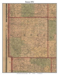 Sumner, Michigan 1876 Old Town Map Custom Print - Gratiot Co.