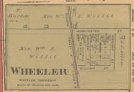 Wheeler Township, Michigan 1876 Old Town Map Custom Print - Gratiot Co.