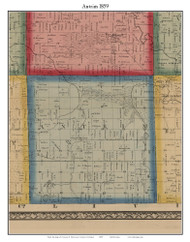 Antrim, Michigan 1859 Old Town Map Custom Print - Shiawassee Co.