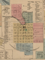 Corunna, Michigan 1859 Old Town Map Custom Print - Shiawassee Co.