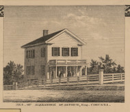 Residence of Alexander McArthur, Michigan 1859 Old Town Map Custom Print - Shiawassee Co.
