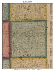 Richfield, Michigan 1859 Old Town Map Custom Print - Genesee Co.