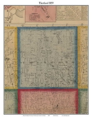 Thetford, Michigan 1859 Old Town Map Custom Print - Genesee Co.