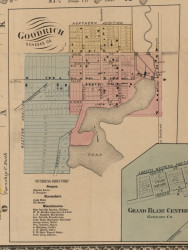 Godrich, Michigan 1859 Old Town Map Custom Print - Genesee Co.