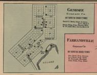 Genesee Village, Michigan 1859 Old Town Map Custom Print - Genesee Co.