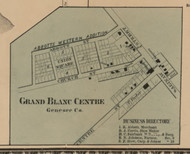 Grand Balnc Center, Michigan 1859 Old Town Map Custom Print - Genesee Co.
