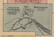 Whitesburg, Michigan 1859 Old Town Map Custom Print - Genesee Co.
