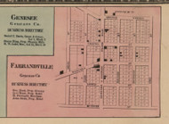 Farrandville, Michigan 1859 Old Town Map Custom Print - Genesee Co.