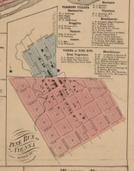 Pine Run, Michigan 1859 Old Town Map Custom Print - Genesee Co.