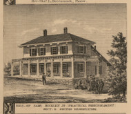 Residence of Samuel Bickley Jr., Michigan 1859 Old Town Map Custom Print - Genesee Co.