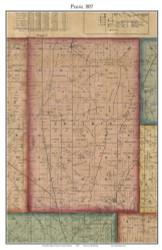 Prairie, Indiana 1857 Old Town Map Custom Print - Henry Co.