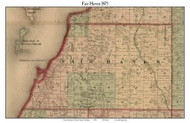 FairHaven, Michigan 1875 Old Town Map Custom Print - Huron Co.