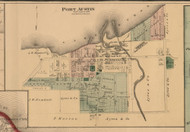 Port Austin Village, Michigan 1875 Old Town Map Custom Print - Huron Co.