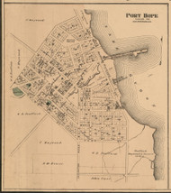 Port Hope, Michigan 1875 Old Town Map Custom Print - Huron Co.