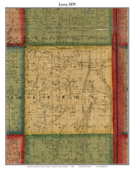 Leroy, Michigan 1859 Old Town Map Custom Print - Ingham Co.