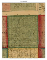 Locke, Michigan 1859 Old Town Map Custom Print - Ingham Co.