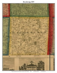 Stockbridge, Michigan 1859 Old Town Map Custom Print - Ingham Co.