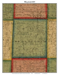 Wheatfield, Michigan 1859 Old Town Map Custom Print - Ingham Co.