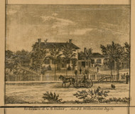 Residence of G.B. Fuller, Michigan 1859 Old Town Map Custom Print - Ingham Co.