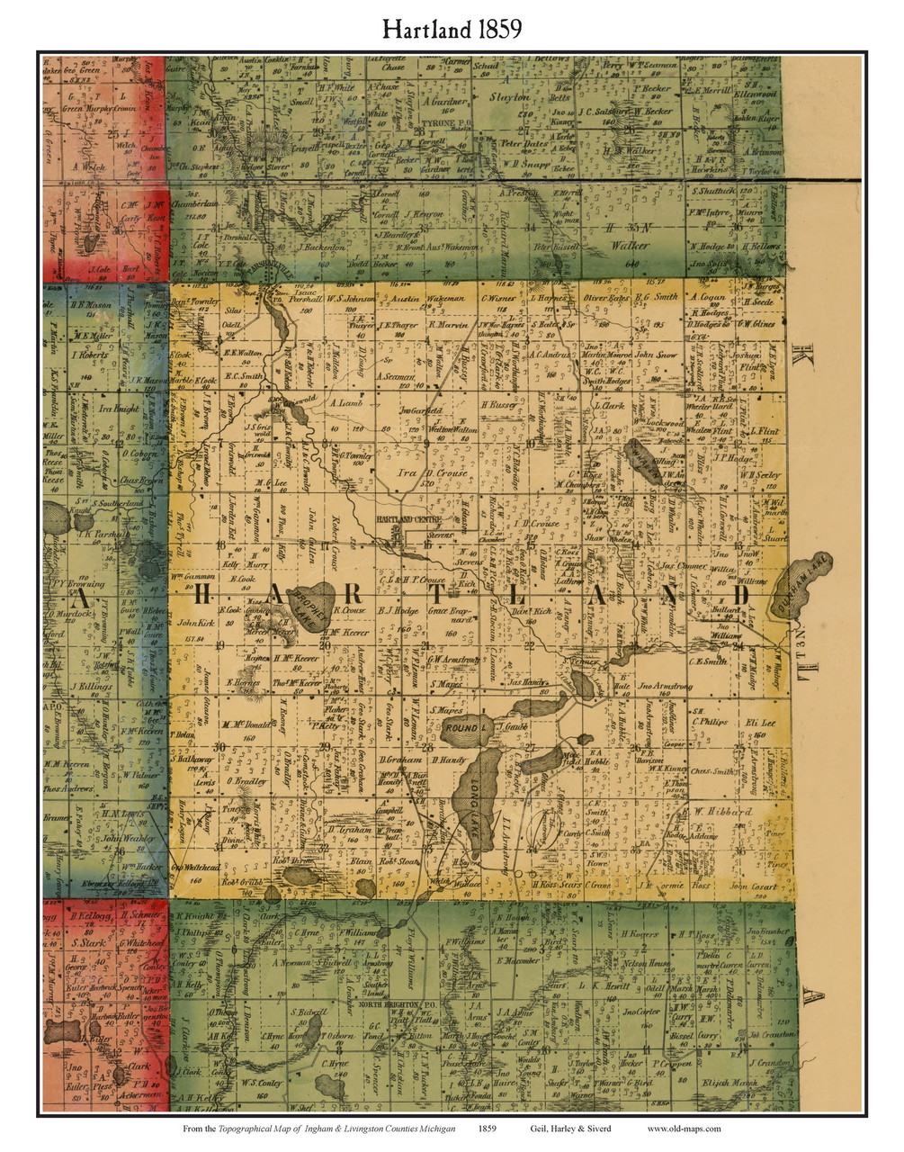 old marion township maps + howell