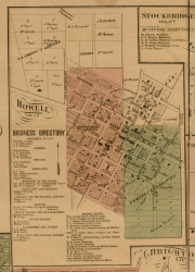 Howell Village, Michigan 1859 Old Town Map Custom Print - Livingston Co.