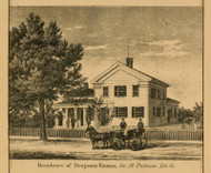 Residence of Benjamin Eamon, Michigan 1859 Old Town Map Custom Print - Livingston Co.
