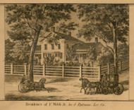 Residence of F. Webb Jr., Michigan 1859 Old Town Map Custom Print - Livingston Co.