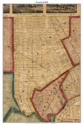 Greenfield, Michigan 1860 Old Town Map Custom Print - Wayne Co.