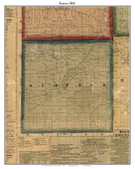 Sumter, Michigan 1860 Old Town Map Custom Print - Wayne Co.