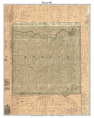 Boston, Michigan 1861 Old Town Map Custom Print - Ionia Co.