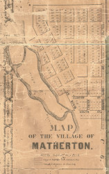 Matheron, Michigan 1861 Old Town Map Custom Print - Ionia Co.