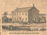Muir Hotel, Michigan 1861 Old Town Map Custom Print - Ionia Co.