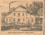 EurekaFoundry, Michigan 1861 Old Town Map Custom Print - Ionia Co.