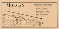 Morgan Village, Cass, Indiana 1862 Old Town Map Custom Print - Laporte Co.